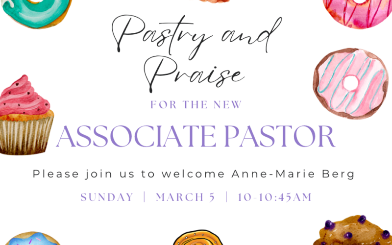 Associate Pastor Welcome