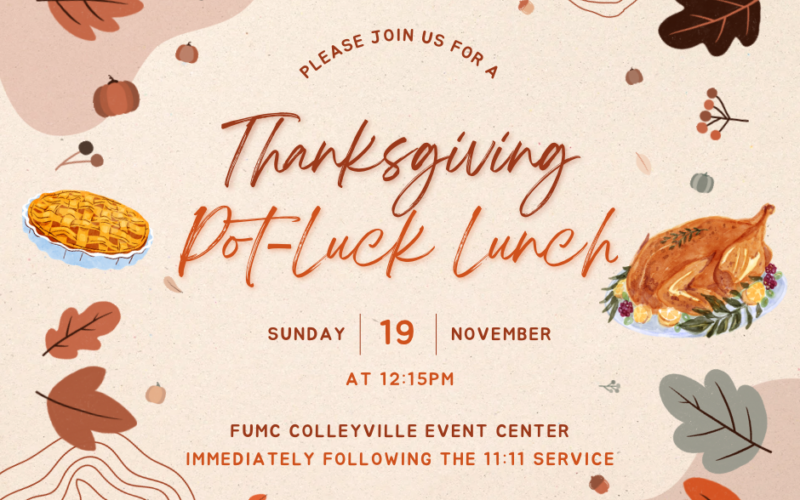 Thanksgiving Potluck Lunch