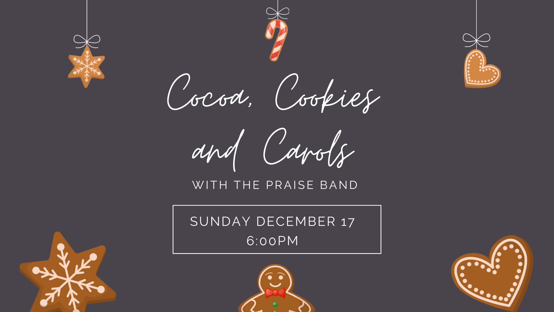 Cocoa, Cookies, and Carols