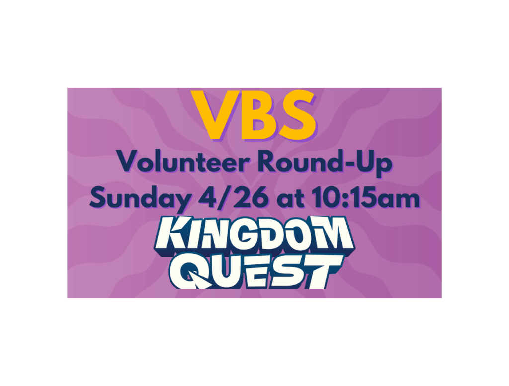 VBS Volunteer Roundup